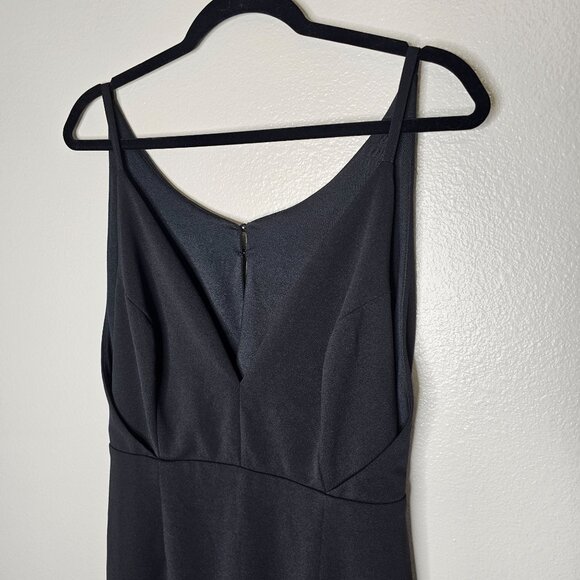 Lulus L Chart Topper Dress Bodycon Cocktail Midi Front Slit Going Out Event - Picture 4 of 9